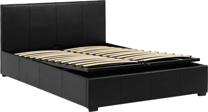 Waverley 5' Storage Bed - Black Pu