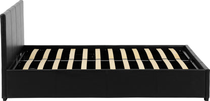 Waverley 5' Storage Bed - Black Pu