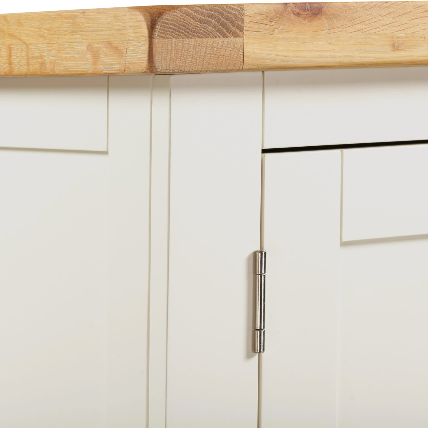 Windsor 2 Door 1 Drawer Wardrobe - Ivory/Oak