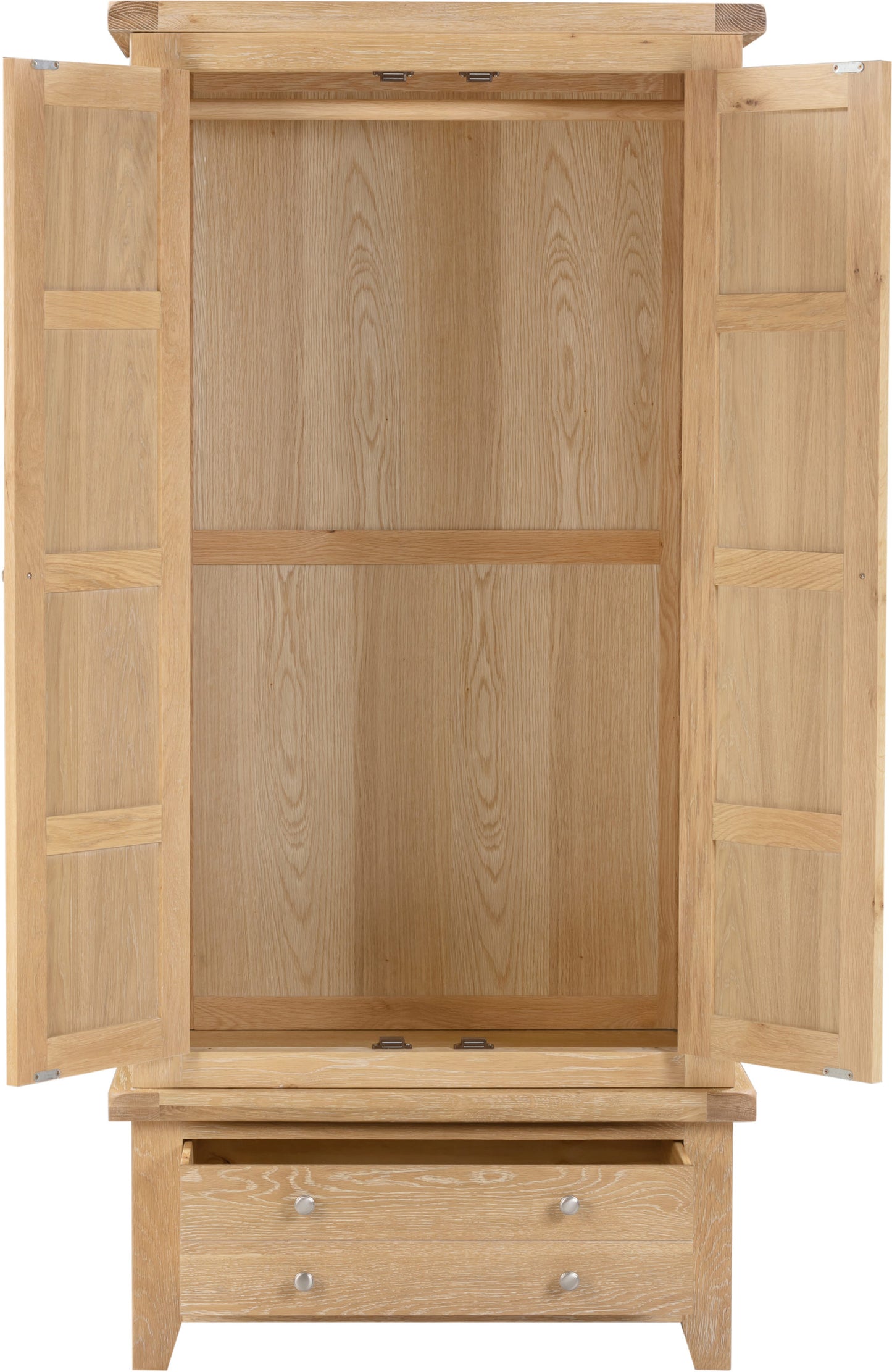 Windsor 2 Door 1 Drawer Wardrobe - Natural Oak