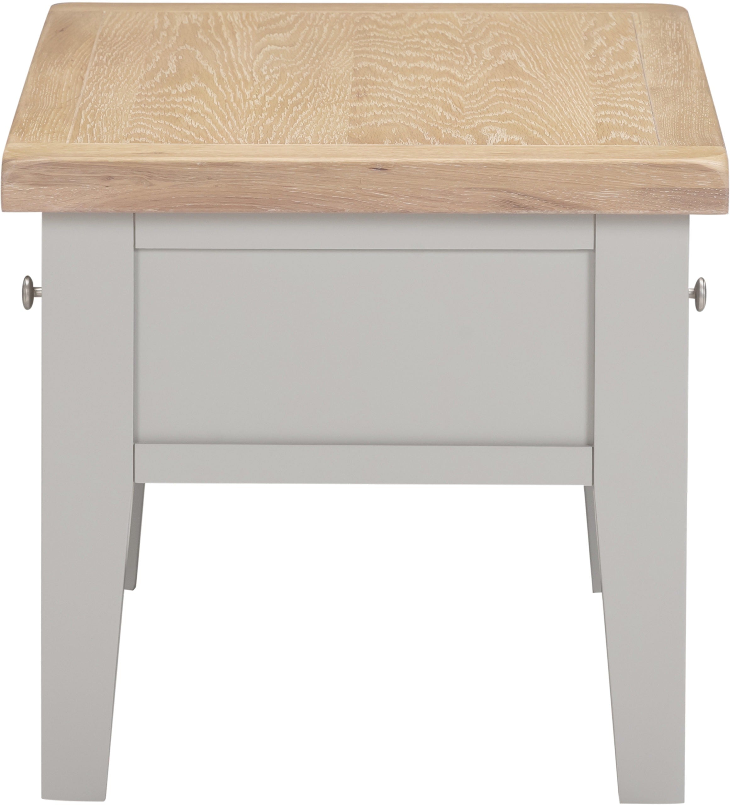 Windsor 2 Drawer Coffee Table - Pebble Grey/Oak