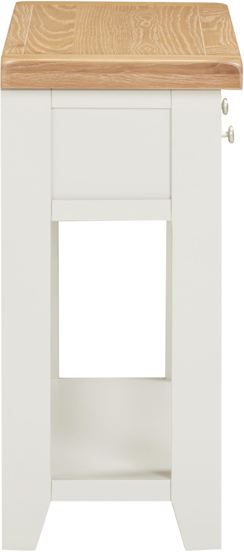 Windsor 2 Drawer Console Table - Ivory/Oak