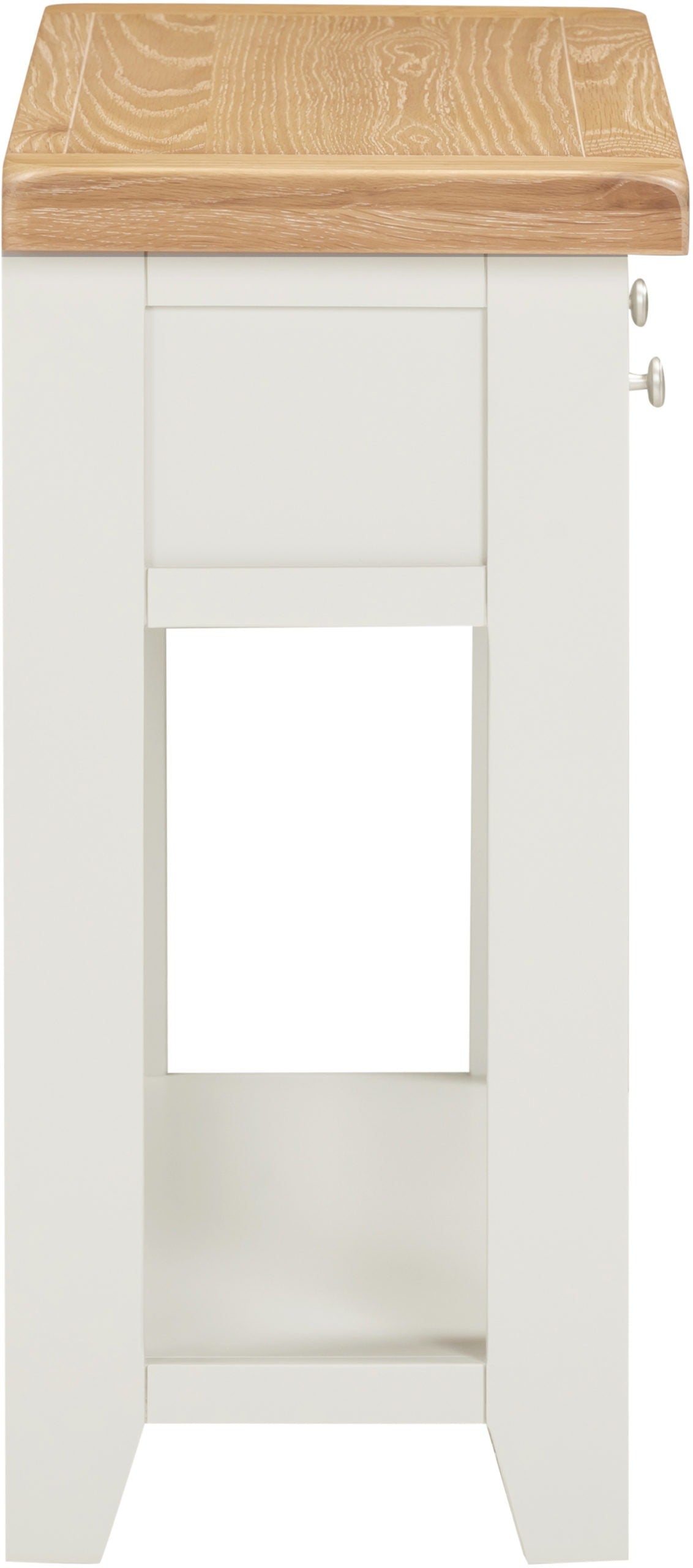 Windsor 2 Drawer Console Table - Ivory/Oak