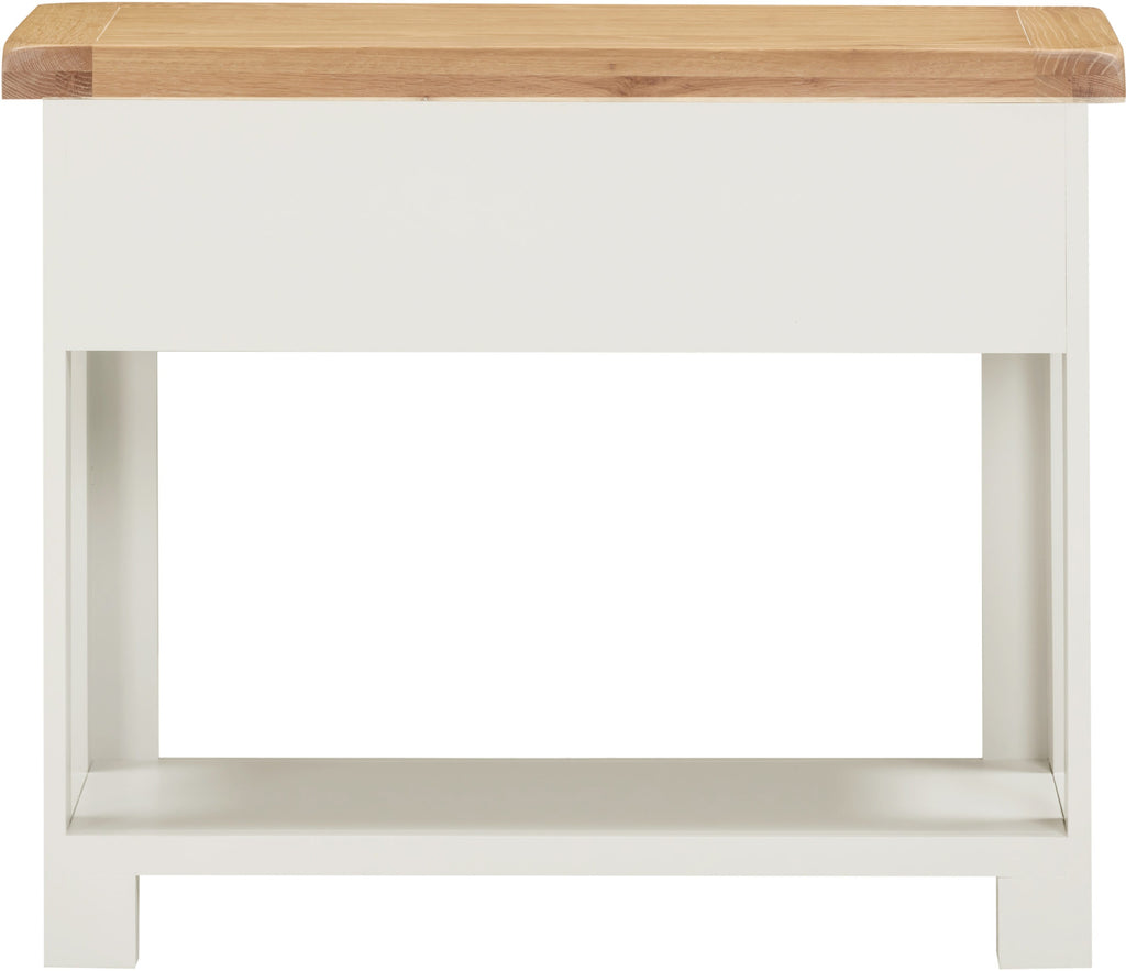 Windsor 2 Drawer Console Table - Ivory/Oak