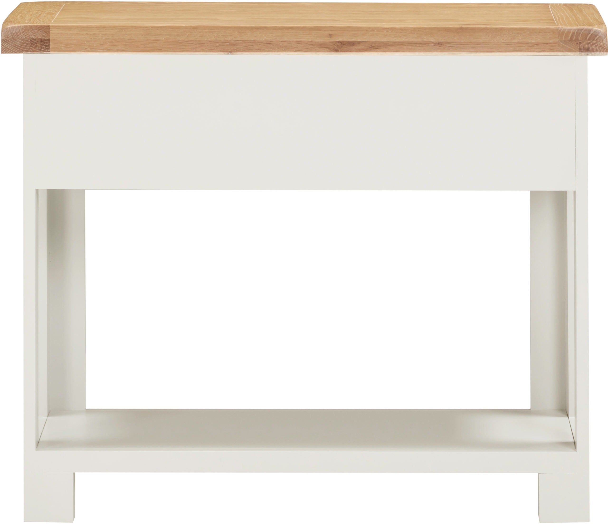 Windsor 2 Drawer Console Table - Ivory/Oak