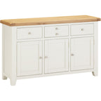 Windsor 3 Door 3 Drawer Sideboard - Ivory/Oak