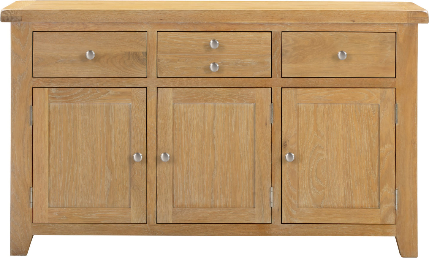 Windsor 3 Door 3 Drawer Sideboard - Natural Oak