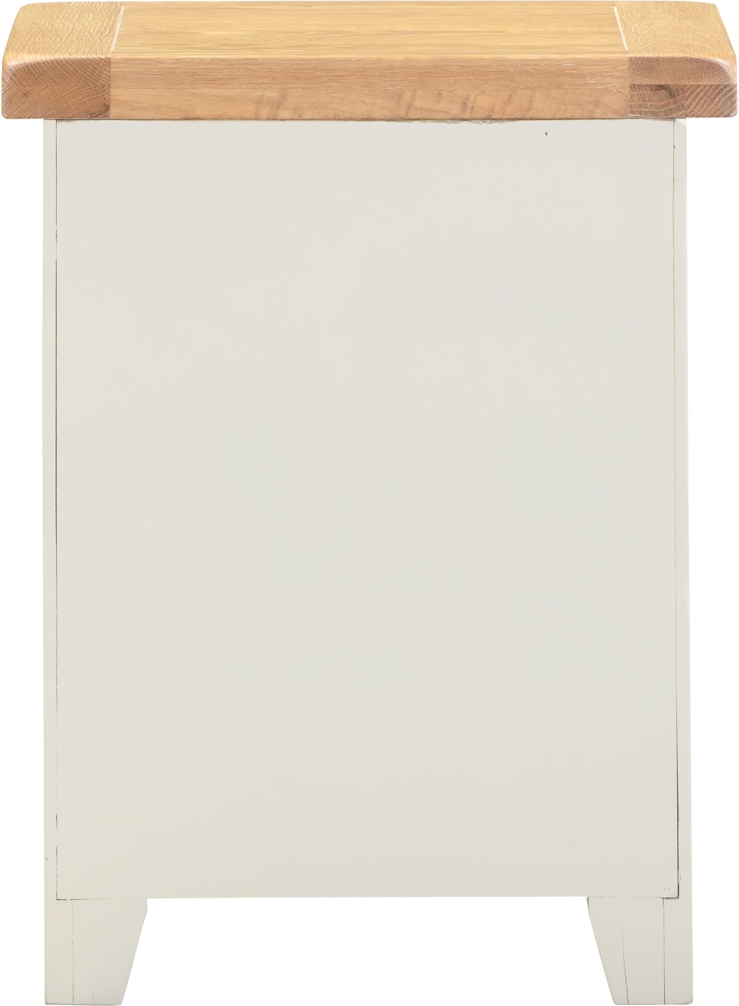 Windsor 3 Drawer Bedside - Ivory/Oak