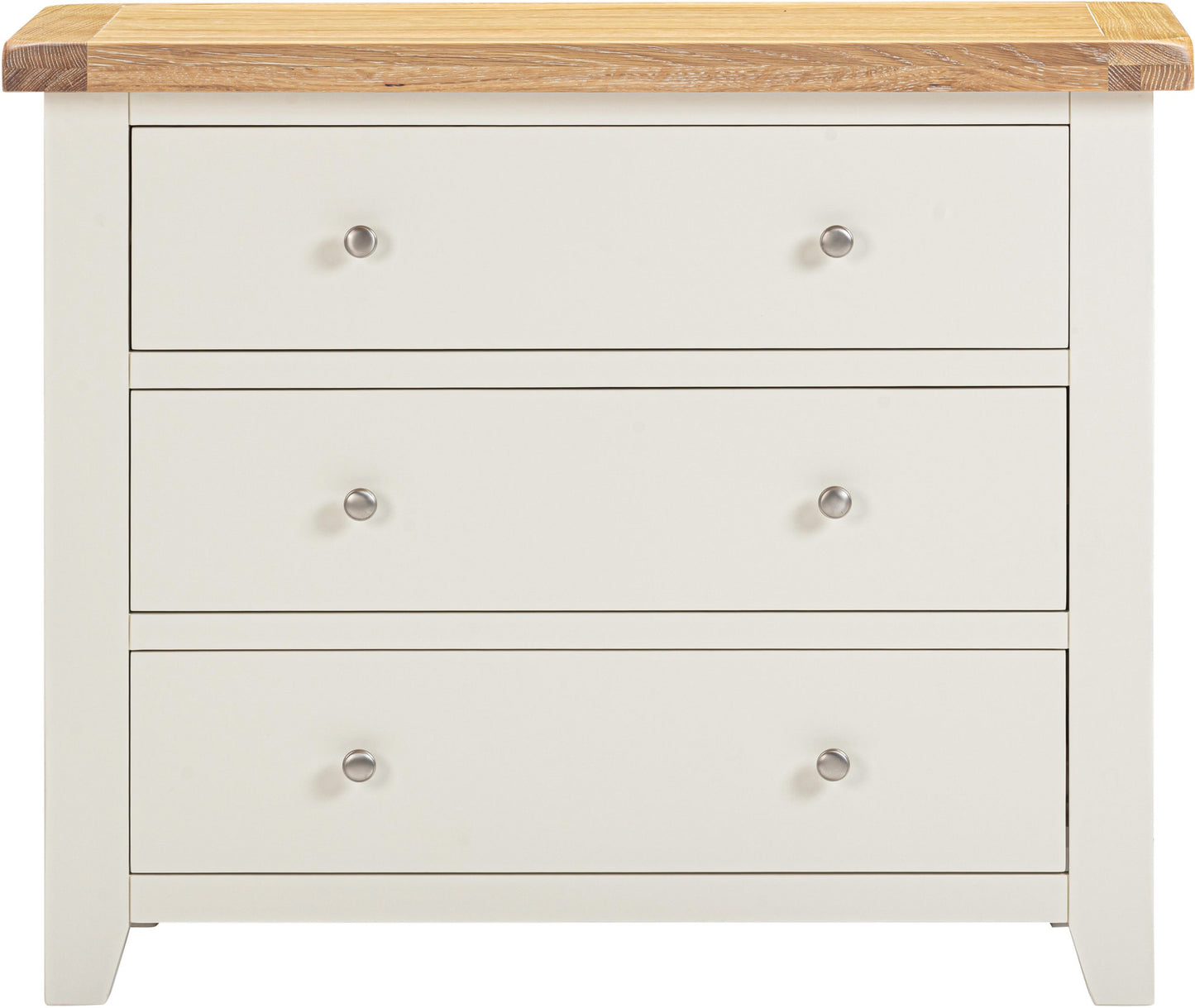 Windsor 3 Drawer Chest - Ivory/Oak
