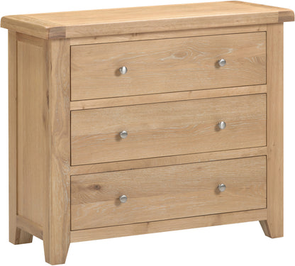 Windsor 3 Drawer Chest - Natural Oak