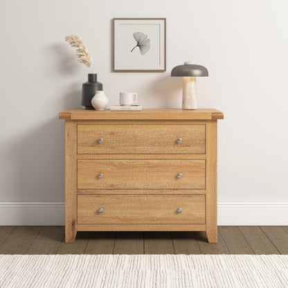 Windsor 3 Drawer Chest - Natural Oak