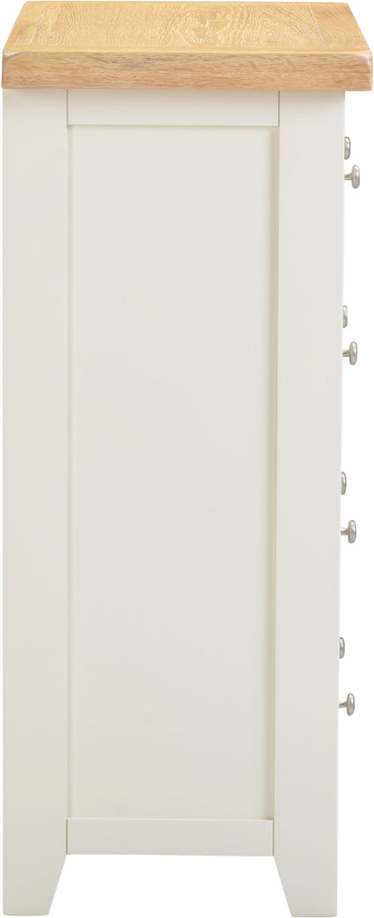 Windsor 3+2 Drawer Chest - Ivory/Oak