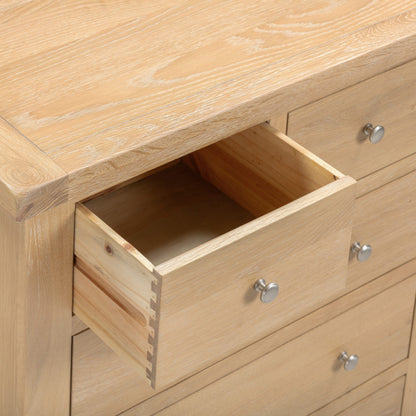 Windsor 3+2 Drawer Chest - Natural Oak