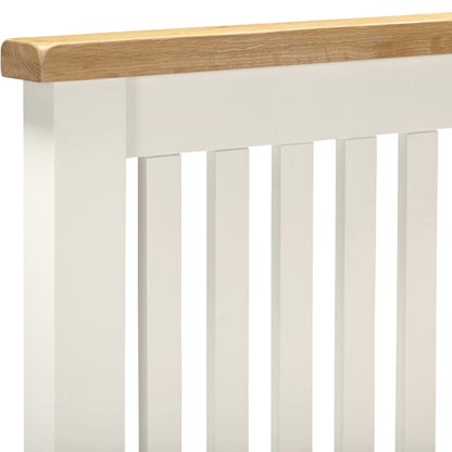 Windsor 4'6" Low End Bed - Ivory/Oak
