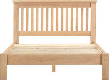 Windsor 4'6" Low End Bed - Natural Oak
