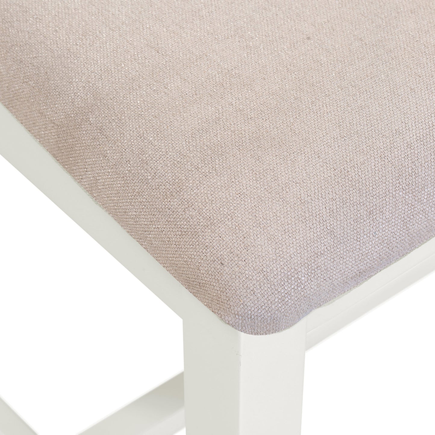 Windsor Cross Back Dining Chair (X2 Per Box) - Ivory/Oat Fabric