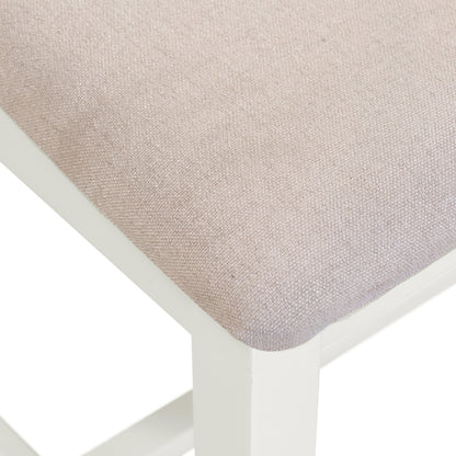 Windsor Cross Back Dining Chair (X2 Per Box) - Ivory/Oat Fabric