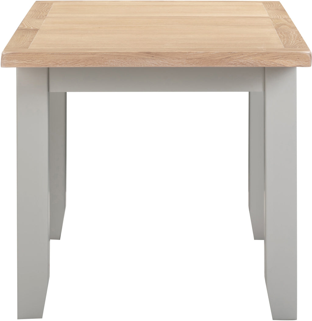 Windsor Extending Dining Table - Pebble Grey/Oak