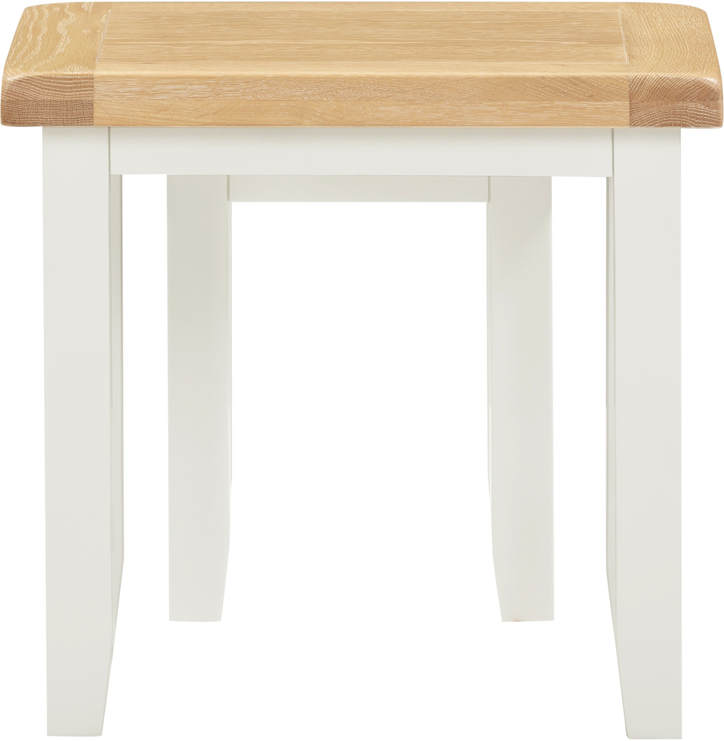 Windsor Nest Of 2 Tables - Ivory/Oak