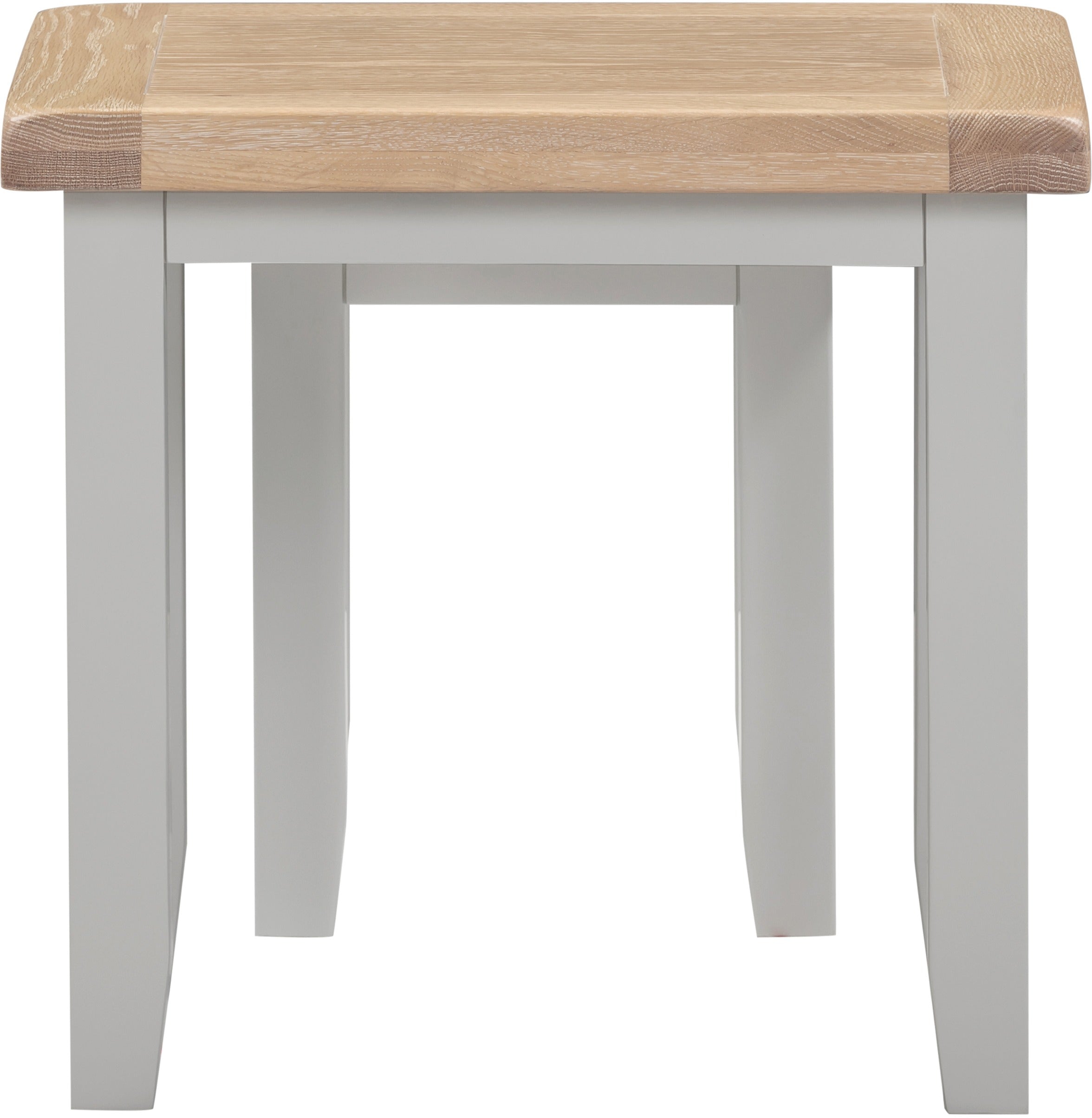 Windsor Nest Of 2 Tables - Pebble Grey/Oak