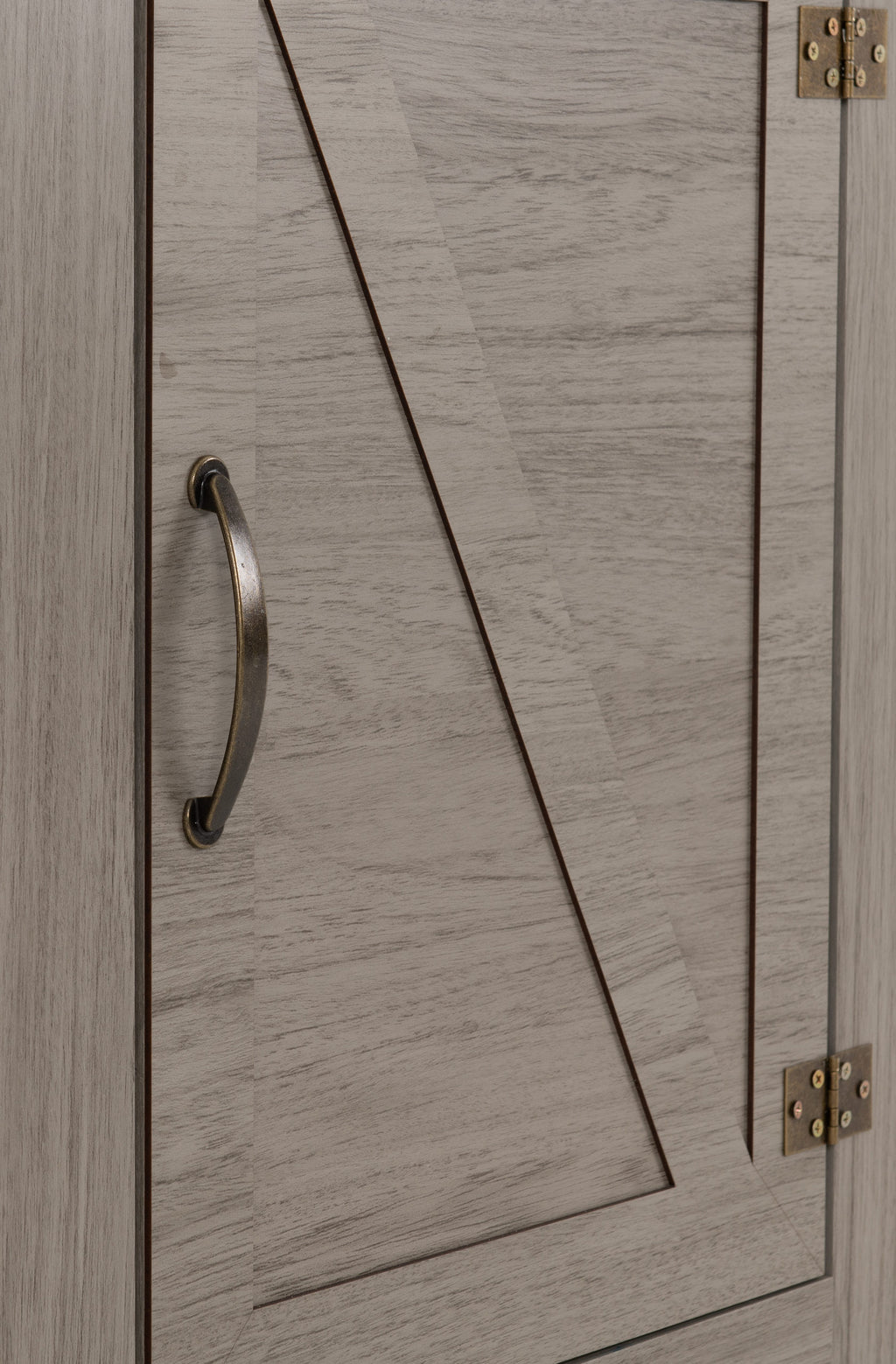 Zurich 1 Door Bookcase - Grey Wood Grain